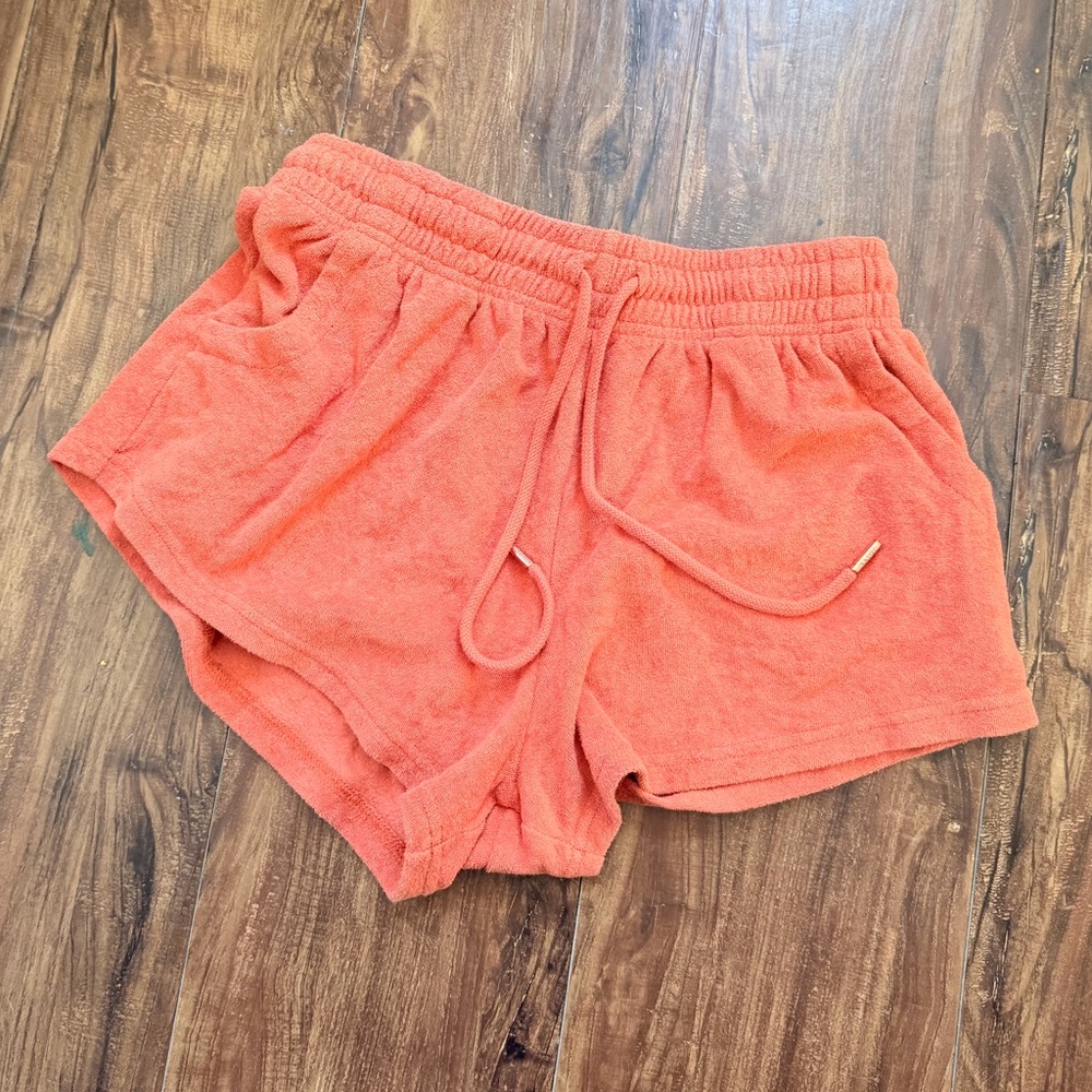 Jolyn Clothing Orange Athleisure Shorts
